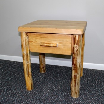 Hickory One Drawer End Table